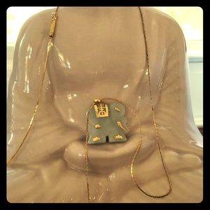 Jade. Elephant Necklace